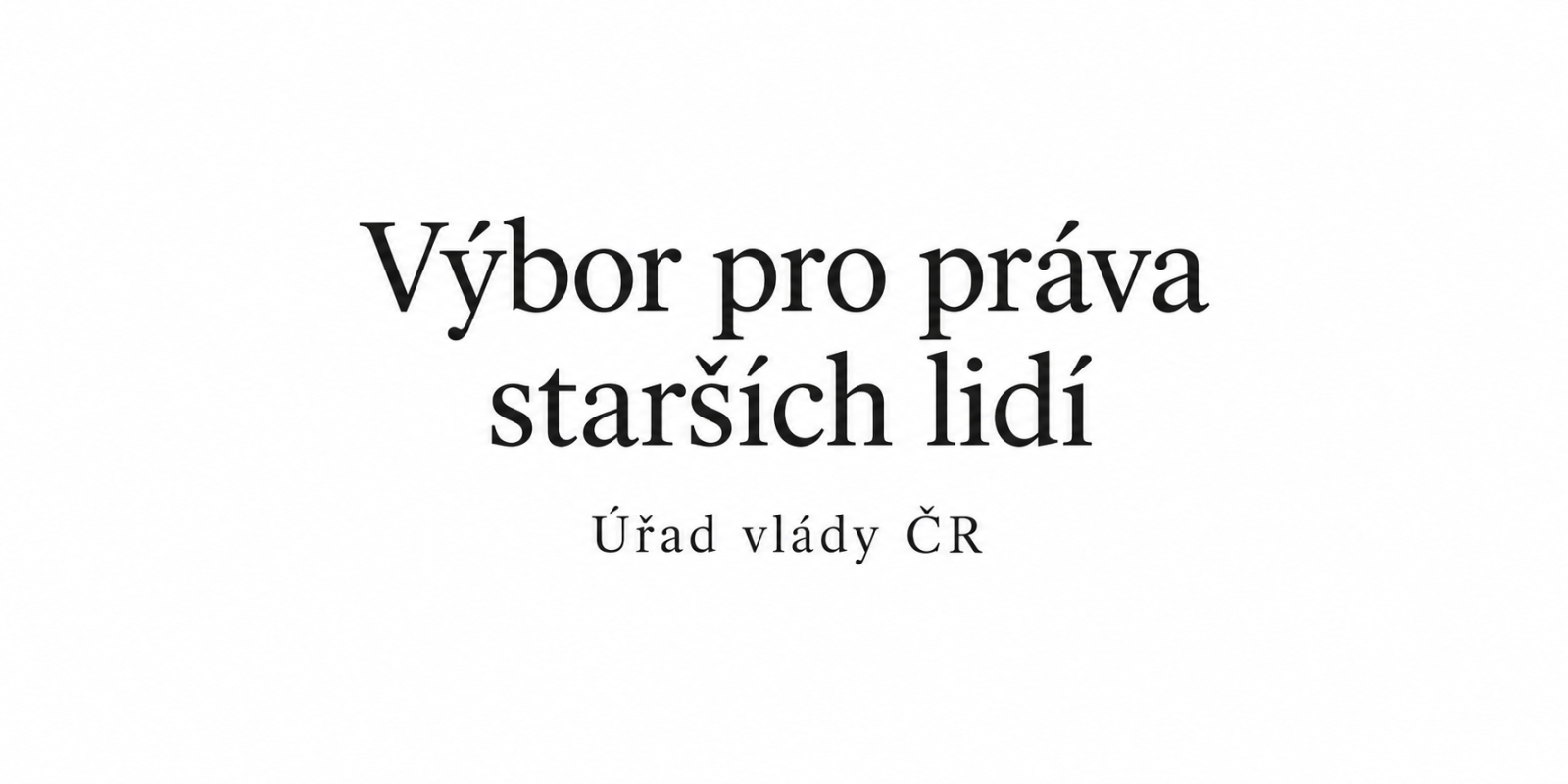 Výbor pro práva starších lidí